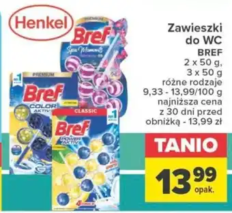 Carrefour Zawieszki do WC BREF 2 x 50 g, 3 x 50 g oferta