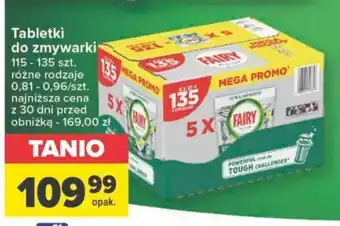 Carrefour Tabletki do zmywarki 115 - 135 szt. oferta
