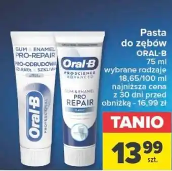Carrefour Pasta do zębów ORAL-B 75 ml oferta