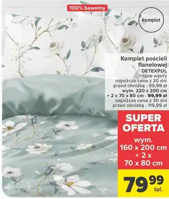 Carrefour Komplet pościeli detexpol oferta