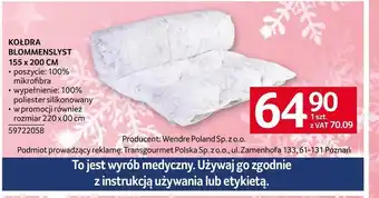 Selgros Kołdra wendre oferta