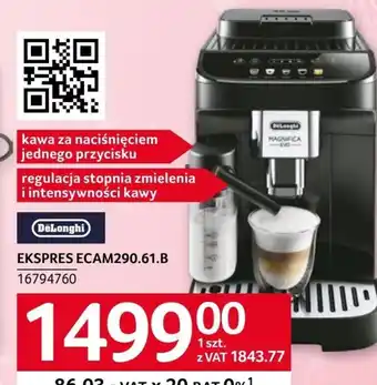 Selgros Ekspres do kawy delonghi oferta