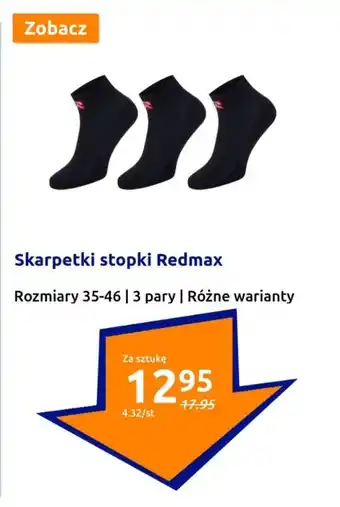 Action Skarpetki stopki Redmax 3 pary oferta