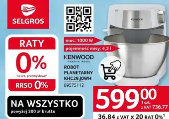 Selgros Robot kuchenny kenwood oferta