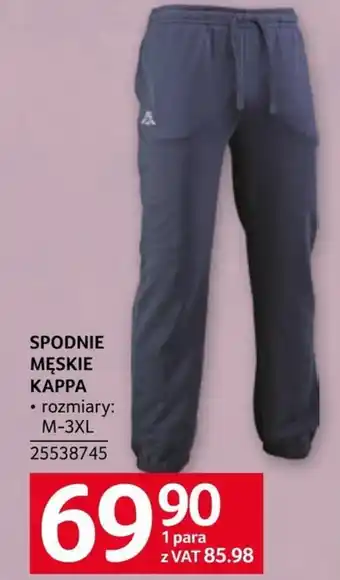 Selgros Spodnie męskie kappa oferta