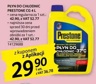 Selgros Płyn do chłodnic prestone oferta
