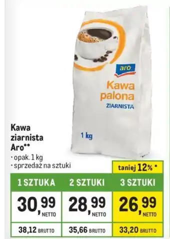 Makro Kawa ziarnista Aro 1 kg oferta