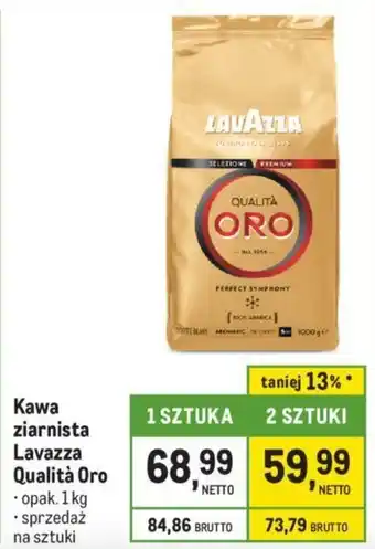 Makro Kawa ziarnista Lavazza Qualità Oro 1 kg oferta