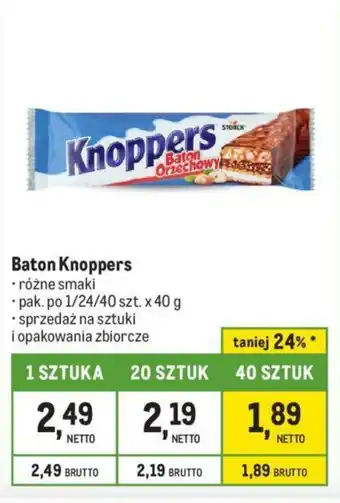 Makro Baton Knoppers 40 g oferta