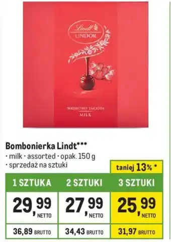 Bombonierka Lindt 150 g