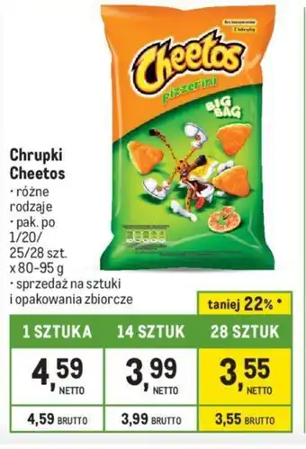 Makro Chrupki Cheetos 80-95 g oferta