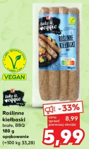 Kaufland Roślinne kiełbaski 180 g oferta