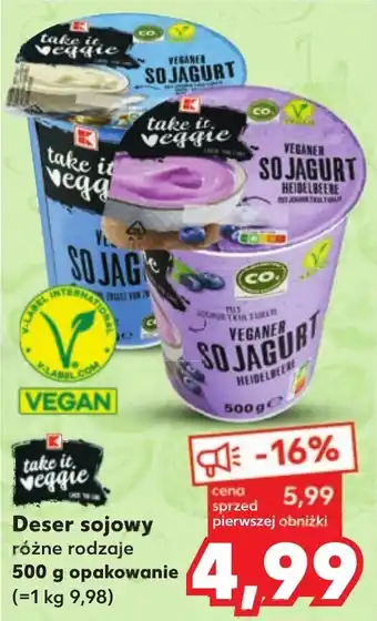 Kaufland Deser sojowy 500 g oferta