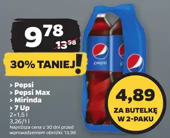 Netto Pepsi / Pepsi Max / Mirinda / 7 Up, 2 x 1,5 l oferta
