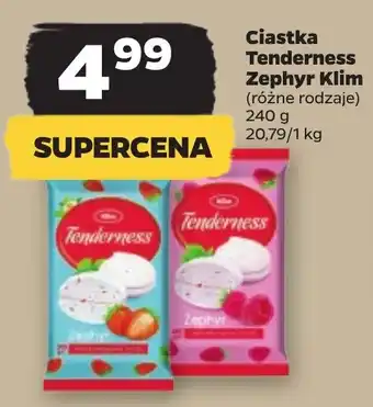 Netto Ciastka Tenderness Zephyr Klim 240 g oferta