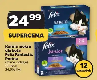 Netto Karma mokra dla kota Felix Fantastic Purina 12 x 85 g oferta