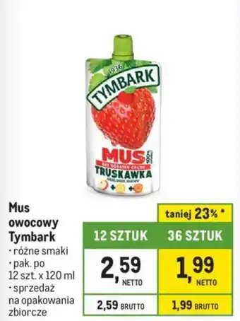 Makro Mus owocowy Tymbark oferta