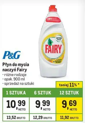 Makro Płyn do mycia naczyń Fairy 900 ml oferta