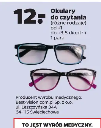 Netto Okulary do czytania oferta