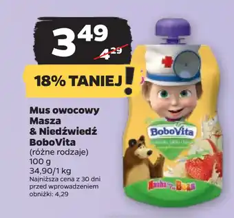 Netto Mus owocowy masza & niedźwiedź bobovita oferta