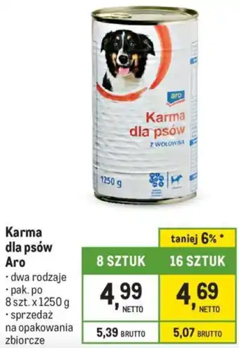 Makro Karma dla psów Aro oferta