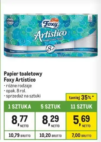 Makro Papier toaletowy Foxy Artistico oferta