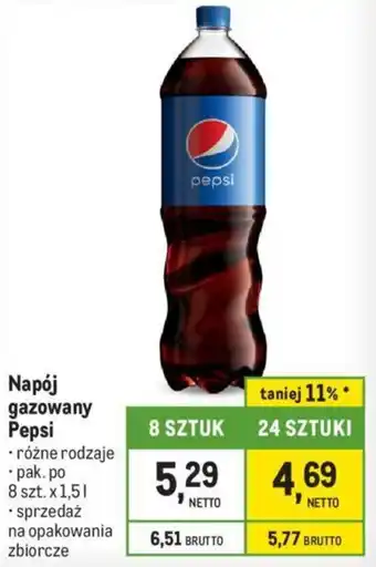 Makro Napój gazowany Pepsi oferta