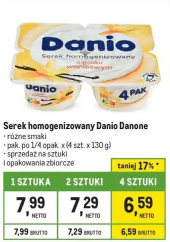 Makro Serek homogenizowany Danio Danone oferta