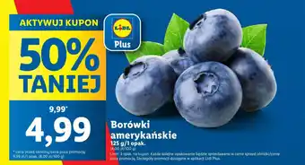 Lidl Borówki amerykańskie 125 g oferta