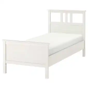 IKEA Hemnes Rama łóżka, biała bejca/lönset, 90x200 cm oferta