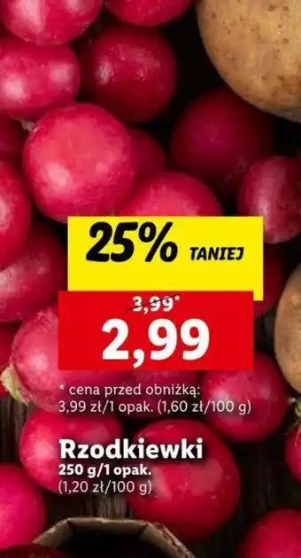 Lidl Rzodkiewki 250 g oferta