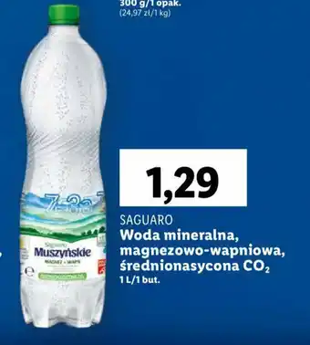 Lidl Woda mineralna, magnezowo-wapniowa, średnionasycona CO2 1 l oferta