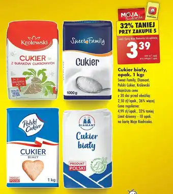 Biedronka Cukier biały, 1 kg oferta