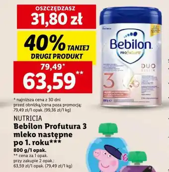 Lidl Bebilon Profutura 3 mleko następne po 1. roku 800 g oferta