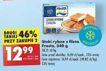 Biedronka Steki rybne z fileta Frosta, 340 g oferta