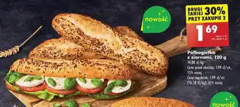 Biedronka Półbagietka z ziarnami, 120 g oferta
