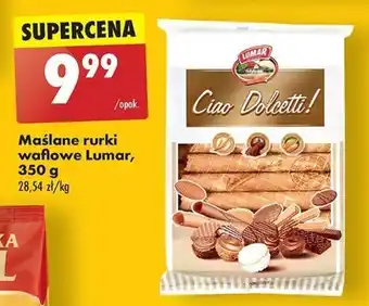 Biedronka Maślane rurki waflowe Lumar, 350 g oferta