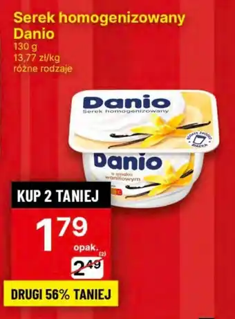 Delikatesy Centrum Serek homogenizowany Danio 130 g oferta