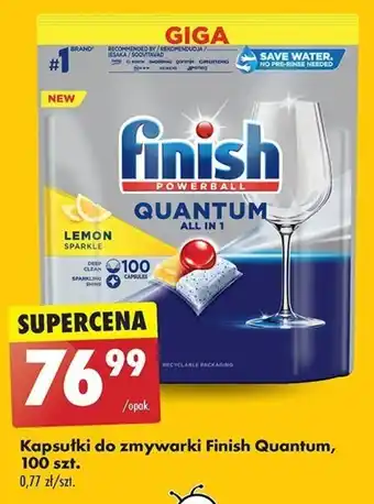 Biedronka Kapsułki do zmywarki Finish Quantum, 100 szt. oferta
