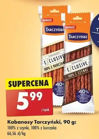 Biedronka Kabanosy Tarczyński, 90 g oferta