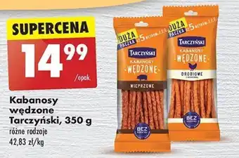 Biedronka Kabanosy wędzone Tarczyński, 350 g oferta