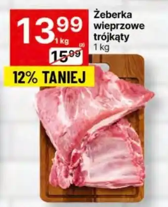 Delikatesy Centrum Żeberka wieprzowe trójkąty 1 kg oferta