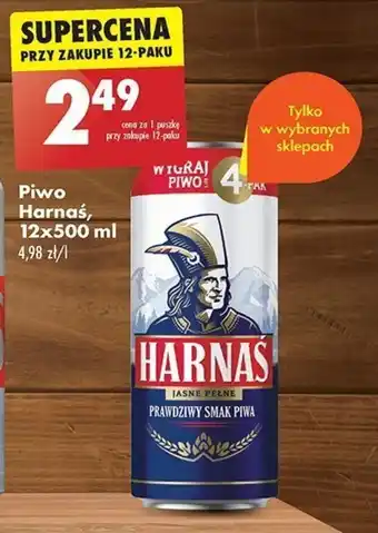 Biedronka Piwo Harnas, 500 ml oferta