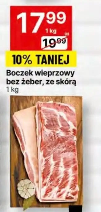 Delikatesy Centrum Boczek wieprzowy bez żeber, ze skórą 1 kg oferta