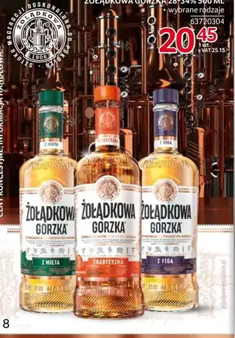 Selgros Wódka smakowa żołądkowa gorzka oferta