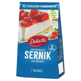 Kaufland Delecta oryginalny sernik na zimno mieszanka do przygotowania ciasta 154 g oferta
