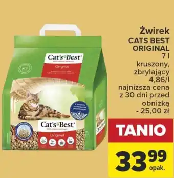 Carrefour Żwirek cat' s best oferta