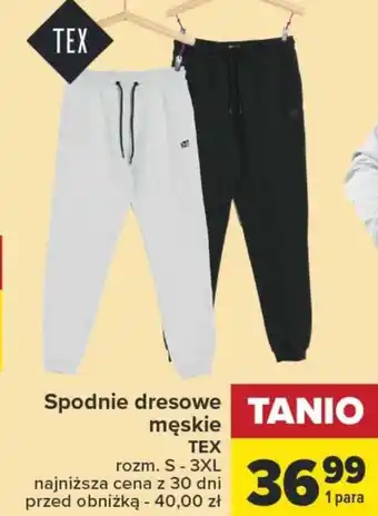 Carrefour Spodnie dresowe tex oferta