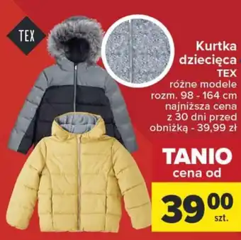 Carrefour Kurtka dziecięca tex oferta