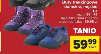 Carrefour Buty trekkingowe męskie tex oferta